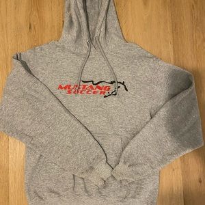 Grey Mustang Soccer Sweatshirt